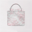 Rose Toile Pink Quilted Small Tote