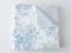 Rose Toile Light Blue Baby Blanket