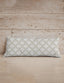 Shallow Waves Marshmallow Quilted Oblong Pillow