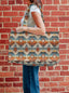 Shiloh Orange Quilted Tote