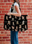 Thunderbird Boots Black Quilted Tote